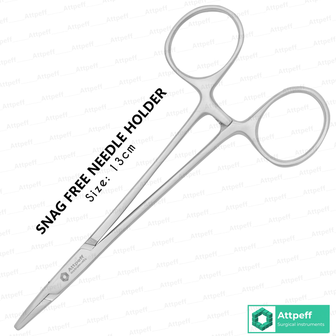 Snag free needle holder 